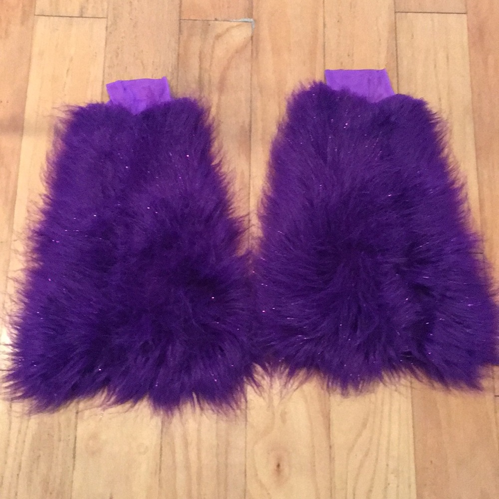 Purple Rave Fluffies Leg Warner’s